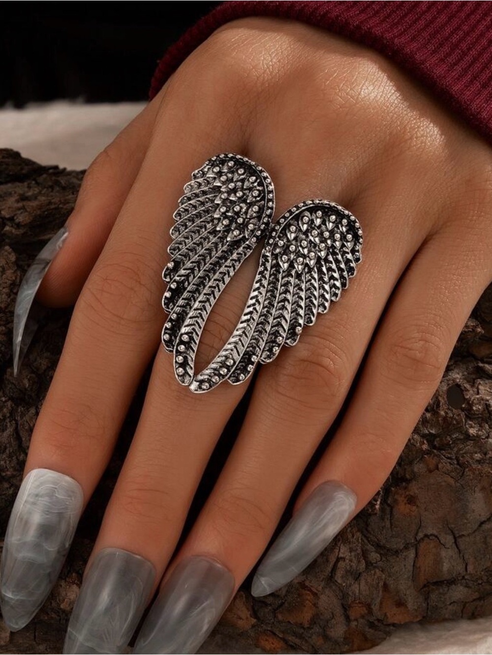 SO CHIC BOUTIQUE ANGEL WING RING!